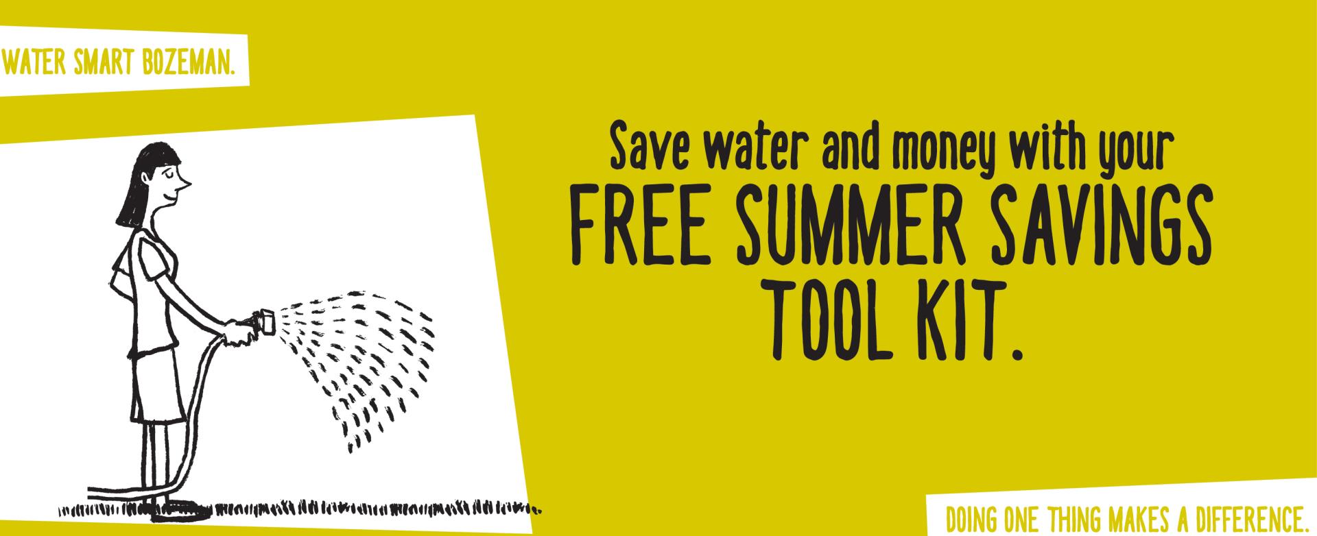 Free Summer Savings Tool Kit Tall Banner