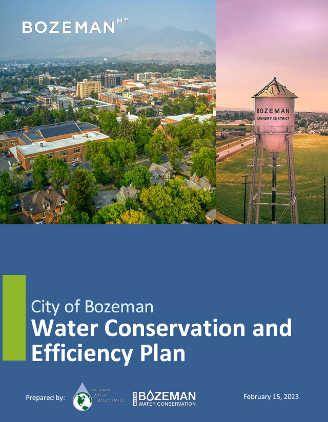 Screenshot of Water Conservation and Efficiency Plan