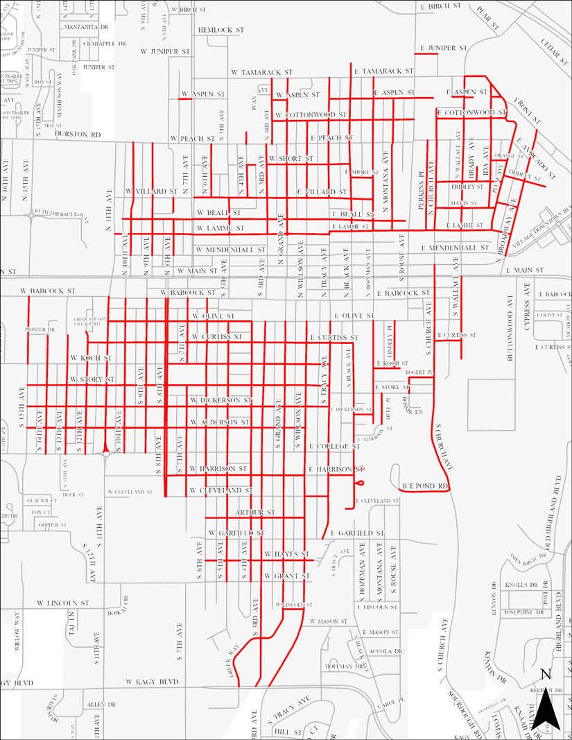 Map of Tuesday Route