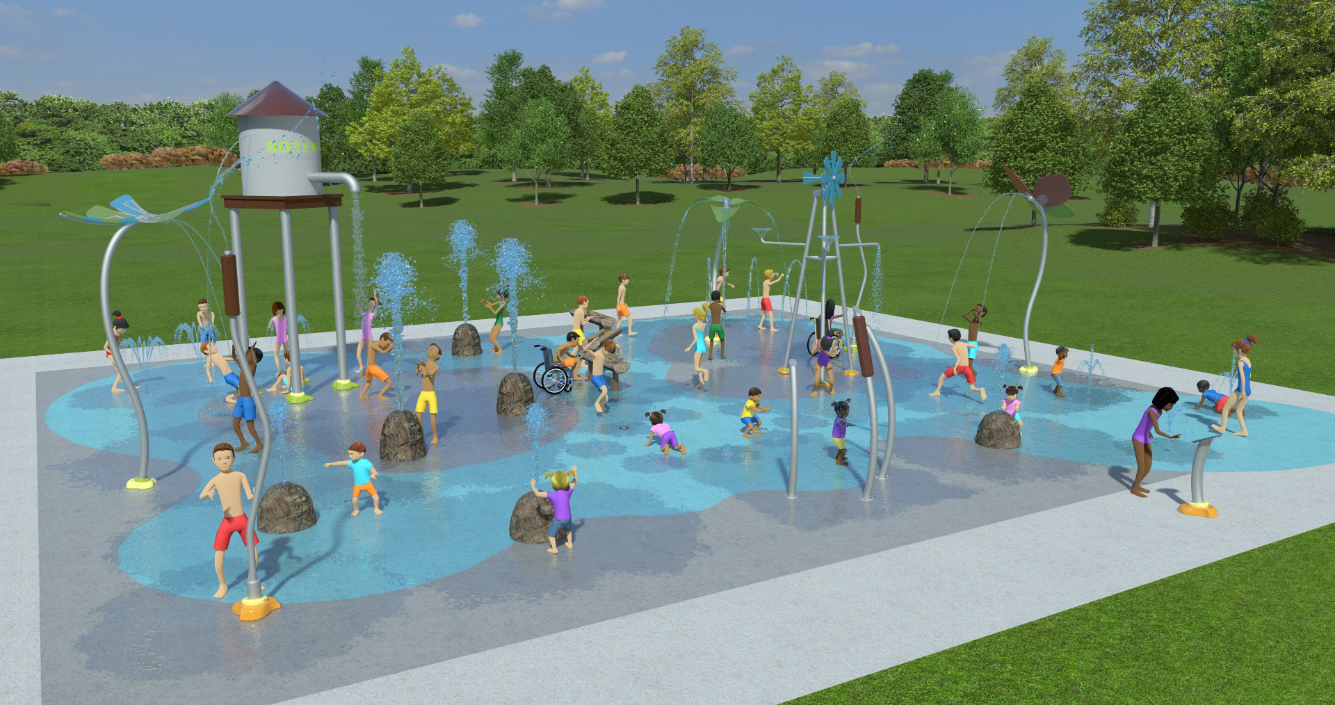 Splash Pad - Concept Image