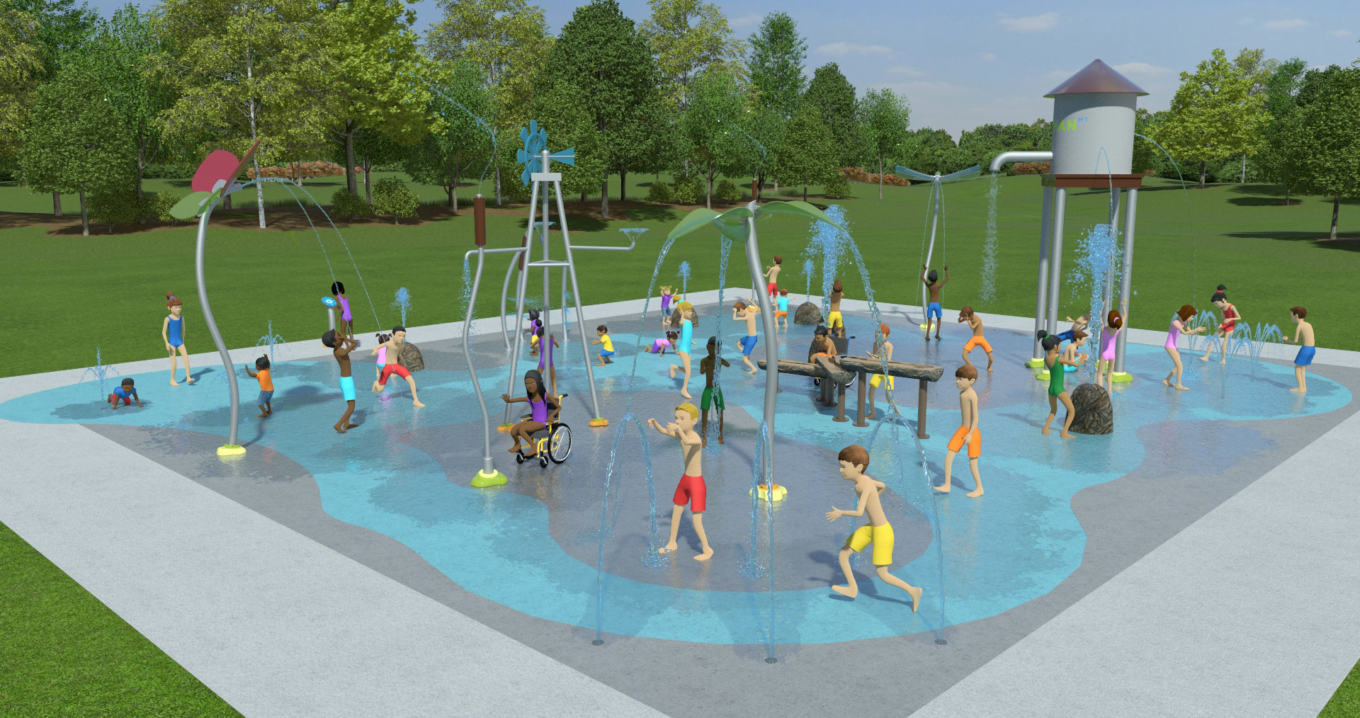 Splash Pad - Concept Image