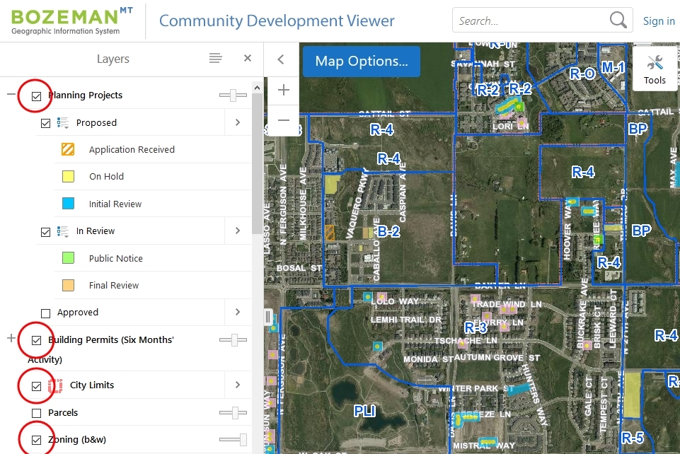Community Development viewer screen shot